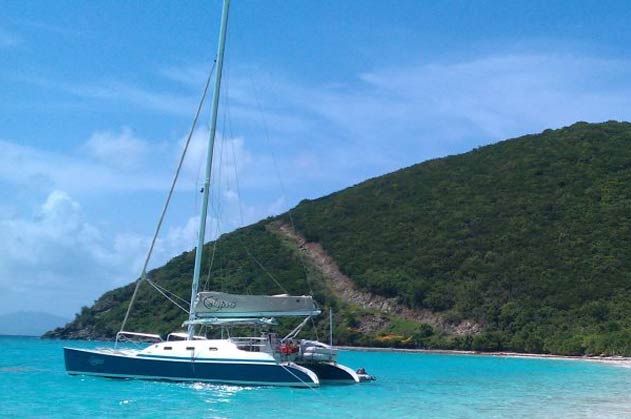 catamaran sailing st john usvi